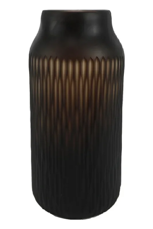 Black Glass Modern Vase | OROA Jarno