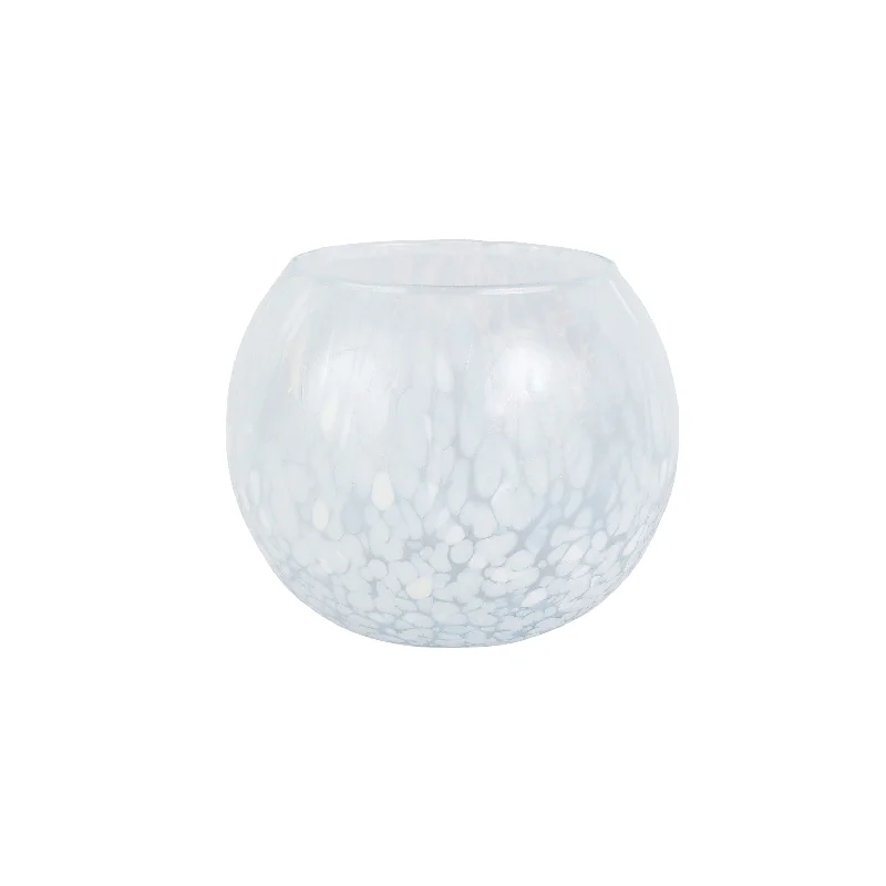 Nuvola White Small Round Vase