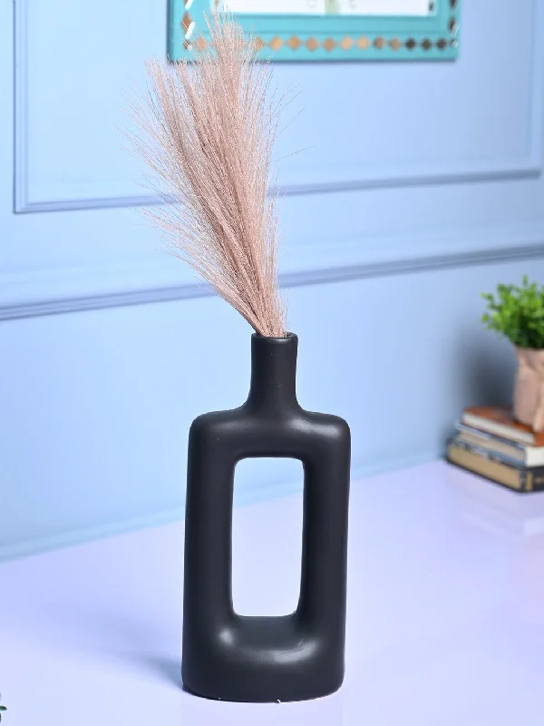 Stylish Black Ceramic Vase