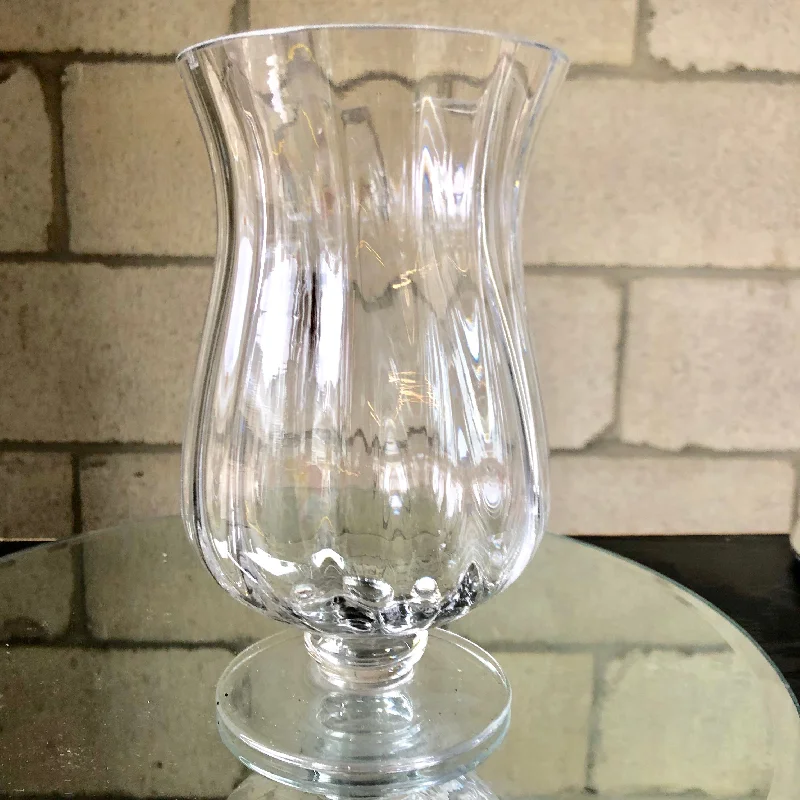 Wedding Centrepiece 8" Rippled Hurricane Vase