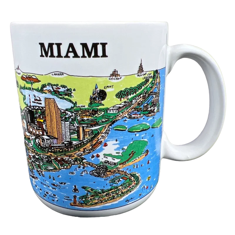 A View Of The World Miami Mug City Mugs