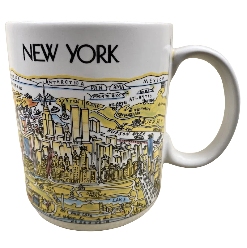 A View Of The World New York Mug City Mugs