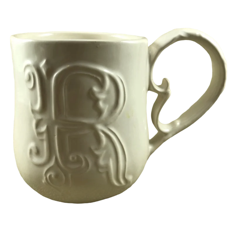 A-Z Letter "R" Monogram Initial Mug Pottery Barn