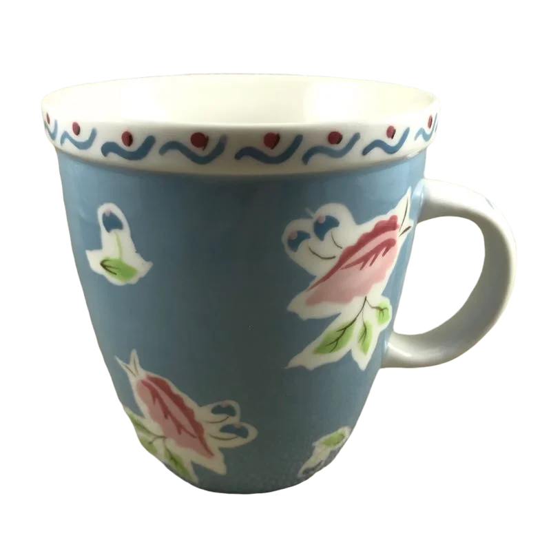 Abbey Blue Floral Mug Starbucks