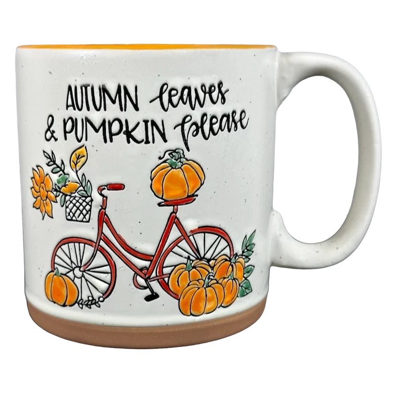 Autumn Leaves & Pumpkin Please Mug Spectrum Designz