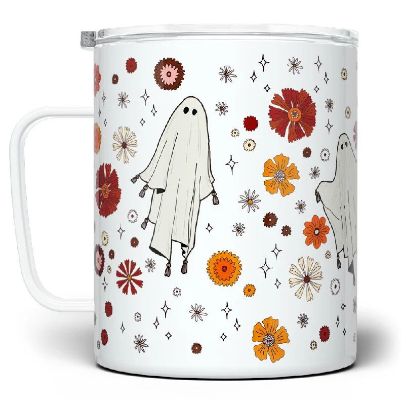 Retro Ghost Insulated Travel Mug