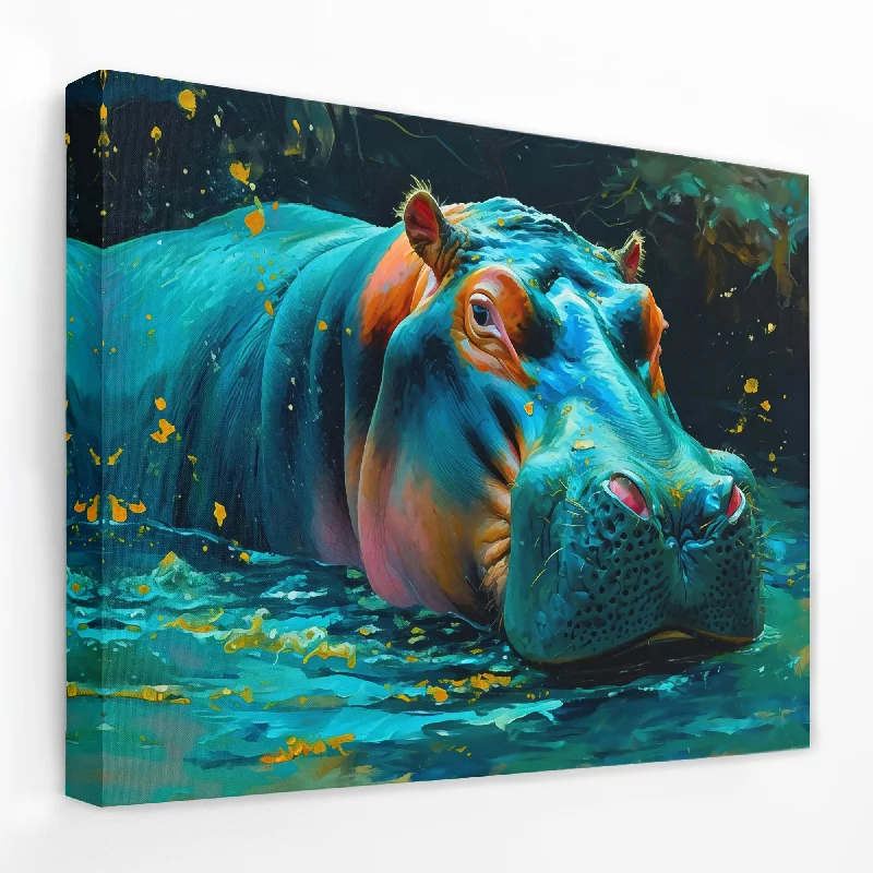 Bathing Hippo