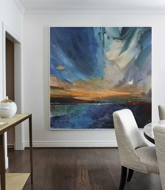 Blue Painting Landscape Abstract Painting Sky Abstract Painting Bp105