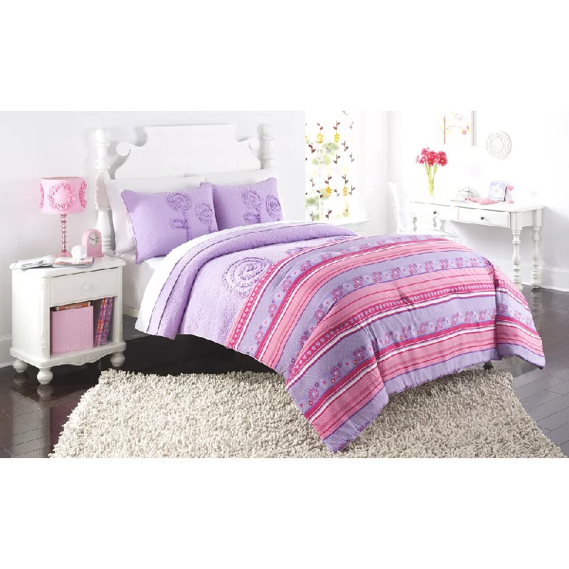 AHF Kids Rachel Comforter and Quilt Set