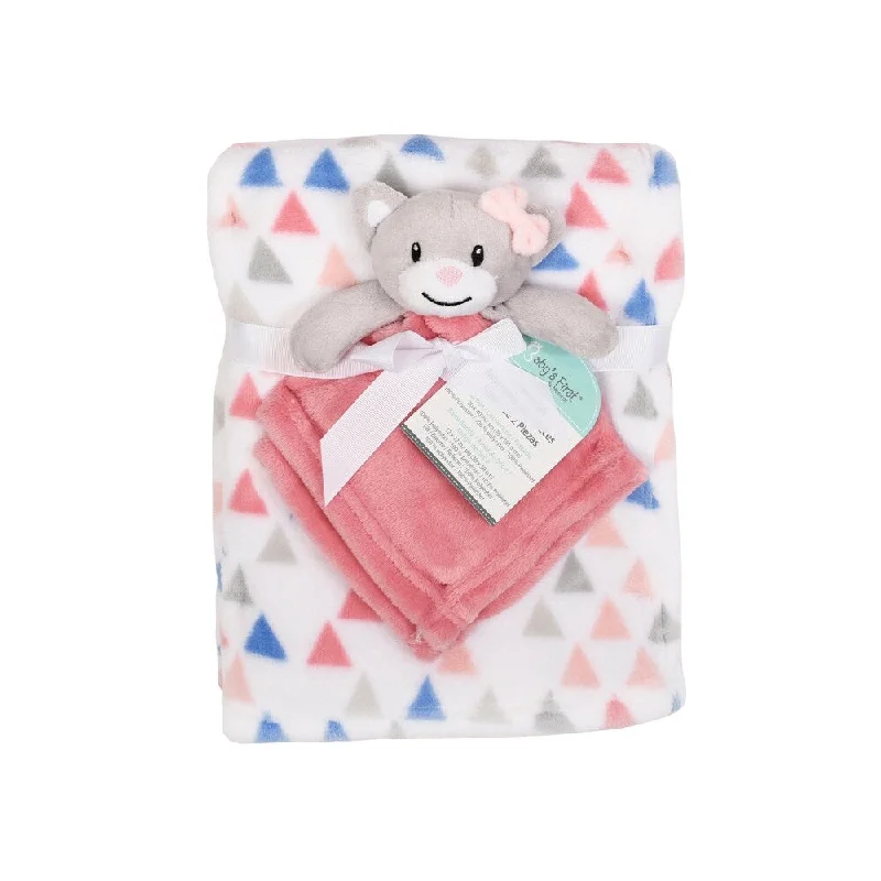 Baby's First--2 Piece Set Blanket & Buddy Set (Girl) Cat