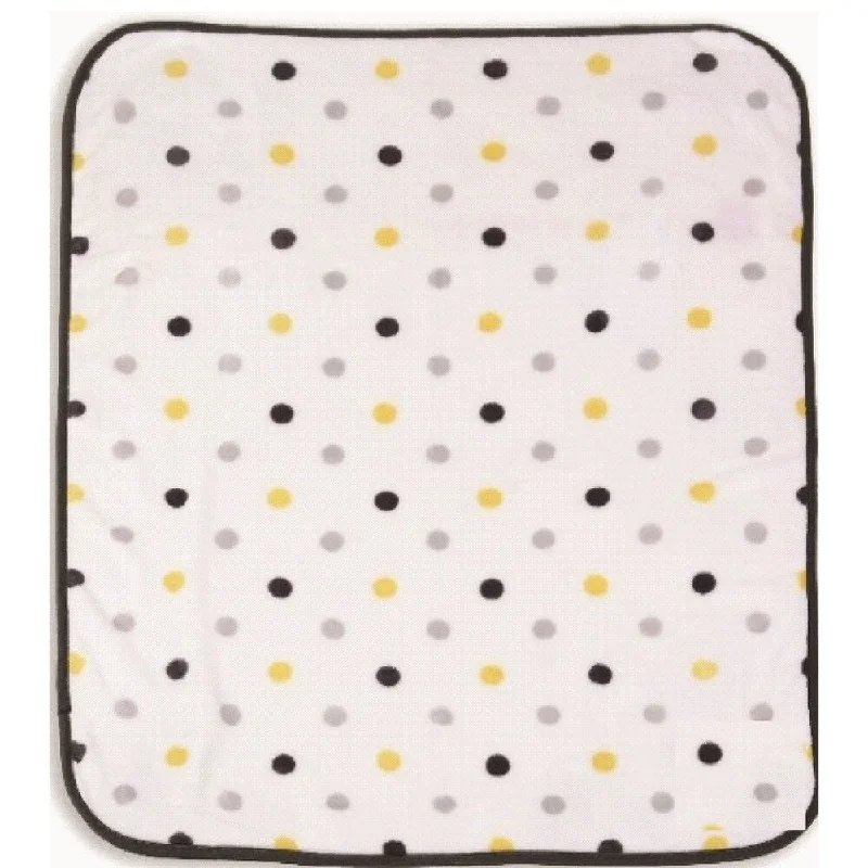 Baby's First Grey Dot Plush Baby Blanket - 30x40