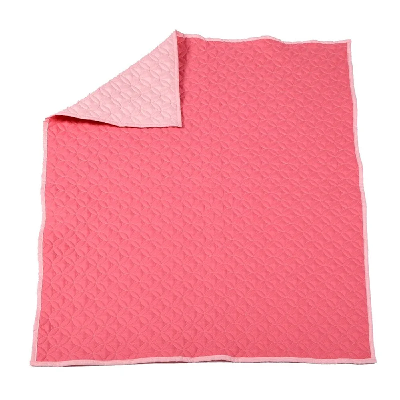 Baby's First Pink Quilted Blanket