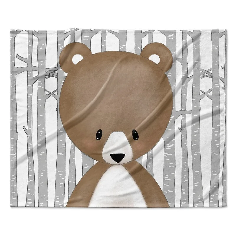 BEAR FOREST Ultra Soft Baby Blanket By Kavka Designs - 40X30