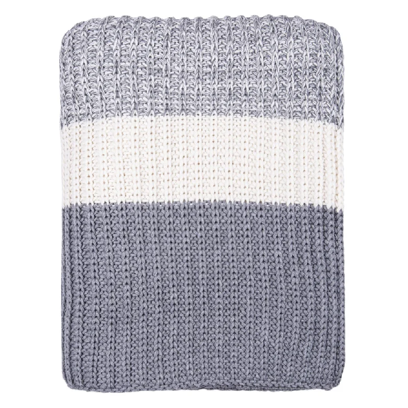 Blue White Stripe Throw