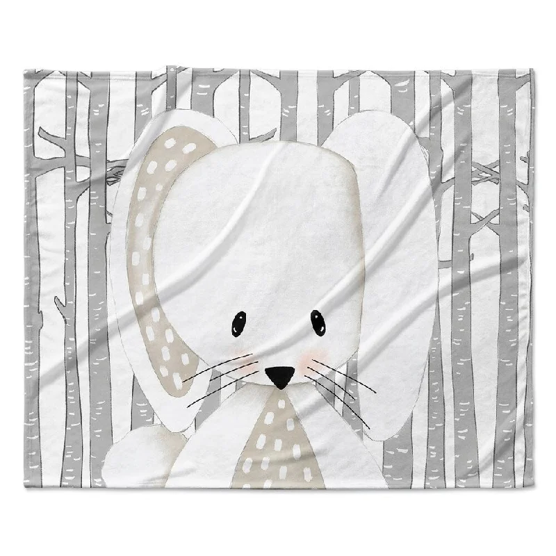 BUNNY 2 FOREST Ultra Soft Baby Blanket By Kavka Designs - 40X30