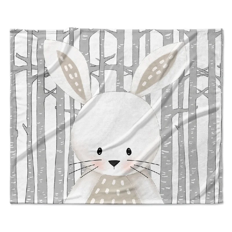 BUNNY FOREST Ultra Soft Baby Blanket By Kavka Designs - 40X30