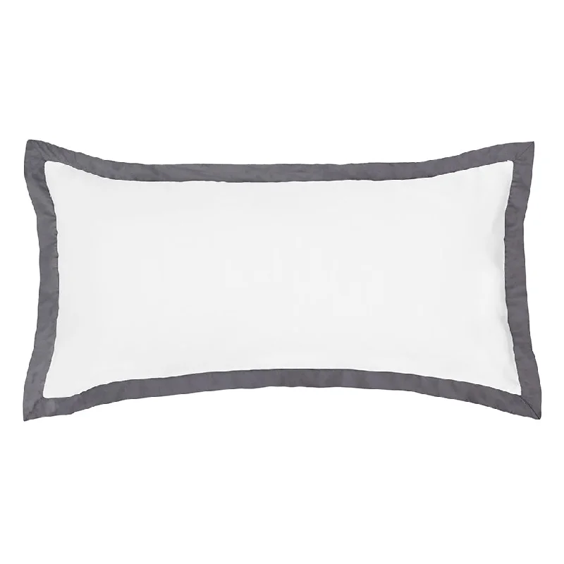 Charcoal Grey Linden Throw Pillow