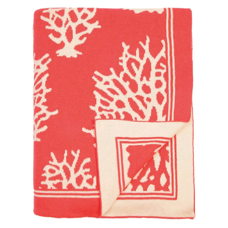 Coral Reef Reversible Patterned Throw