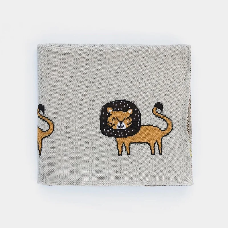 Cotton Baby Blanket Lion