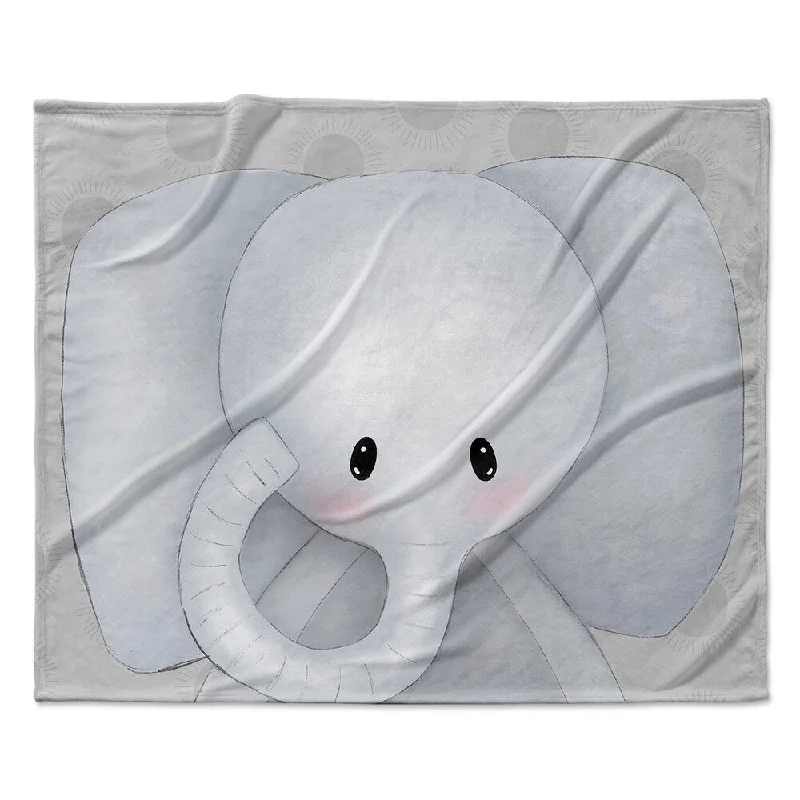 ELEPHANT GREY Ultra Soft Baby Blanket By Kavka Designs - 40X30