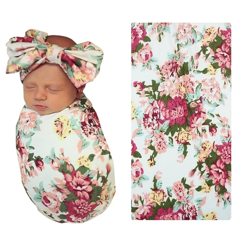 Floral Infant Swaddle Blanket