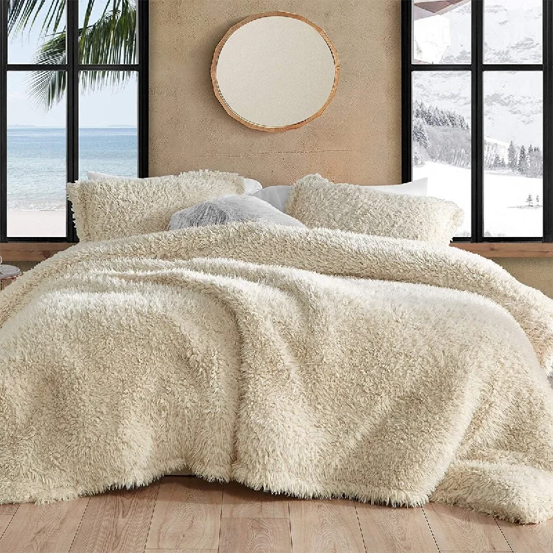 Fluffy Clouds - Coma Inducer® Oversized Comforter Set - Bleached Blonde