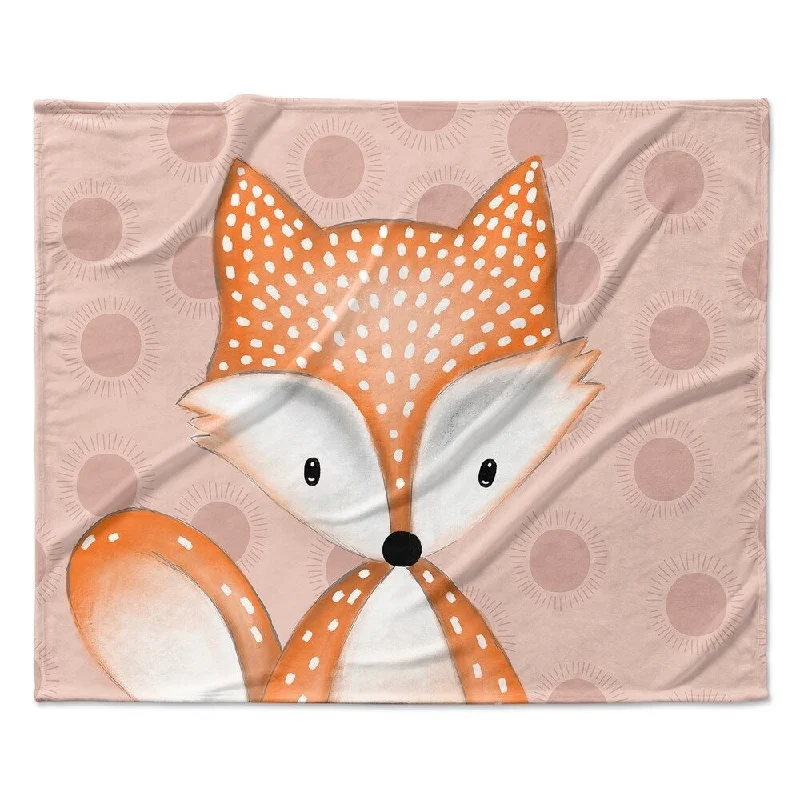 FOX BLUSH Ultra Soft Baby Blanket By Kavka Designs - 40X30