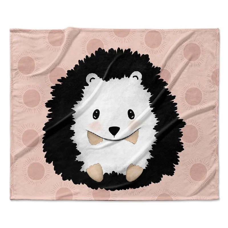 HEDGEHOG BLUSH Ultra Soft Baby Blanket By Kavka Designs - 40X30