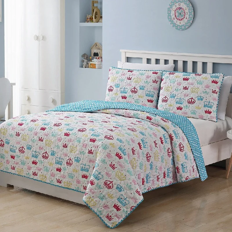 Kids Zone Priscilla Quilt Set - Multi-color