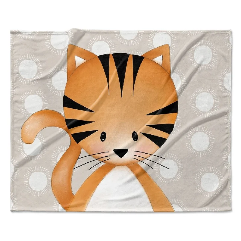 KITTEN NEUTRAL Ultra Soft Baby Blanket By Kavka Designs - 40X30