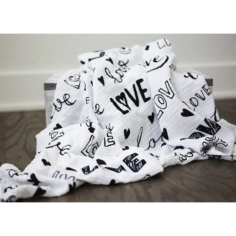 Love 100% Organic Muslin Swaddle Blanket