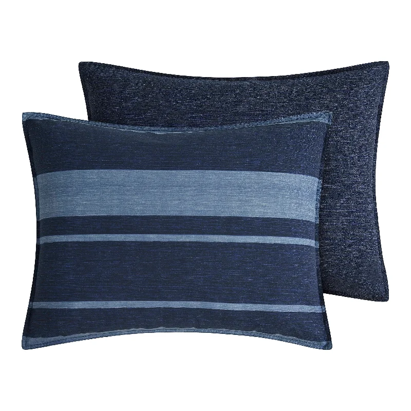 Nautica Longpoint Navy Reversible Cotton Comforter Set