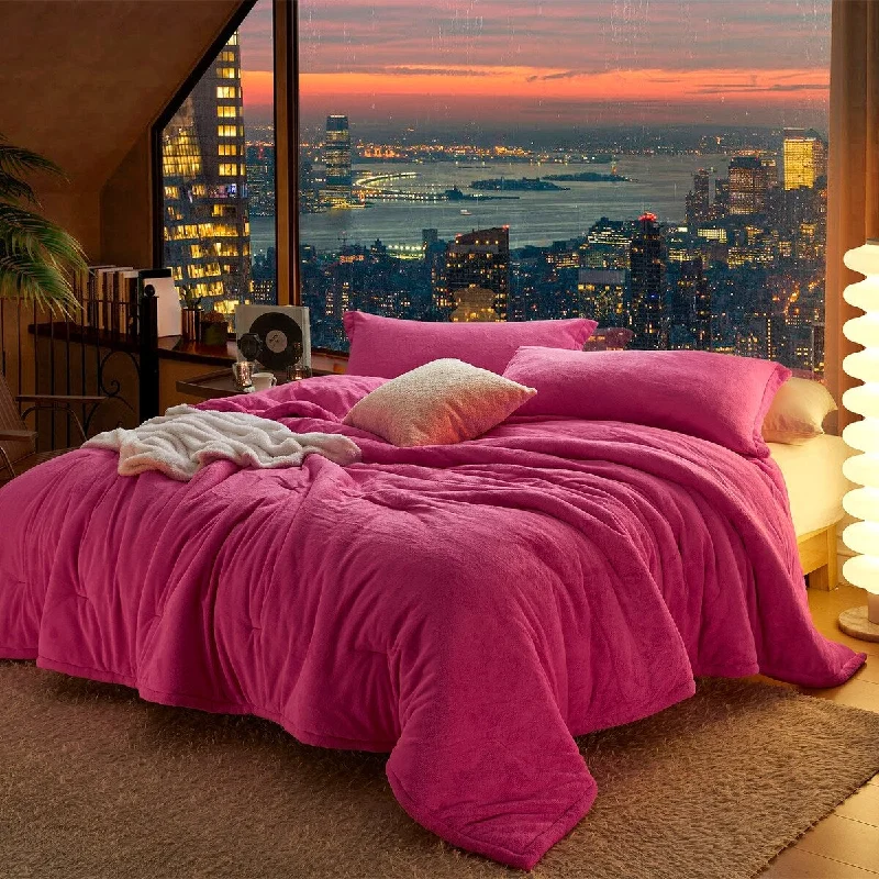 Neon Nights - Coma Inducer® Oversized Comforter Set - Neon Pink