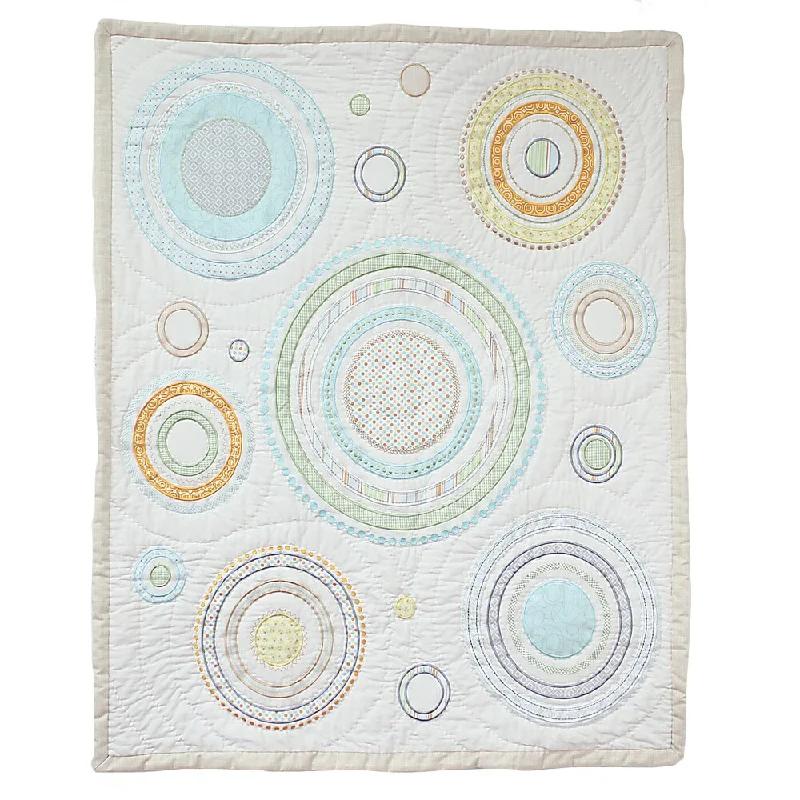 Nurture Imagination Heavenly Spheres and Cosmic Dots Baby Quilt