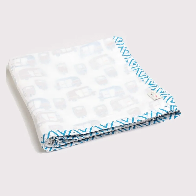 Petite Namaste Tuk Tuk 42" x 42" Dohar Blanket