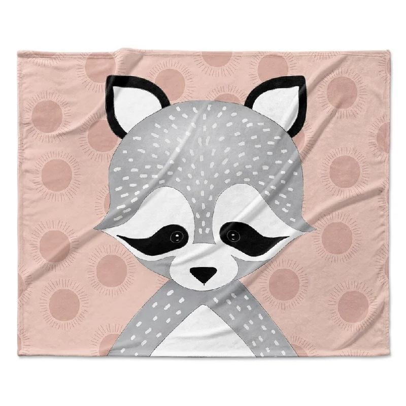 RACOON BLUSH Ultra Soft Baby Blanket By Kavka Designs - 40X30