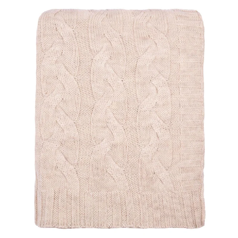 Sand Merino Wool Throw