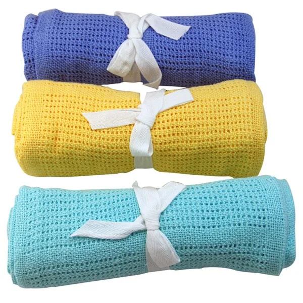 Snuggle Cellular Cotton Baby Blanket - N/A