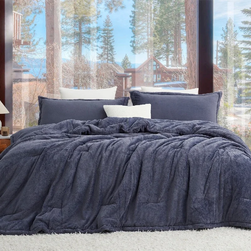 Softer than Soft® - Coma Inducer® Oversized Comforter Set - Double Plush Indigo Black