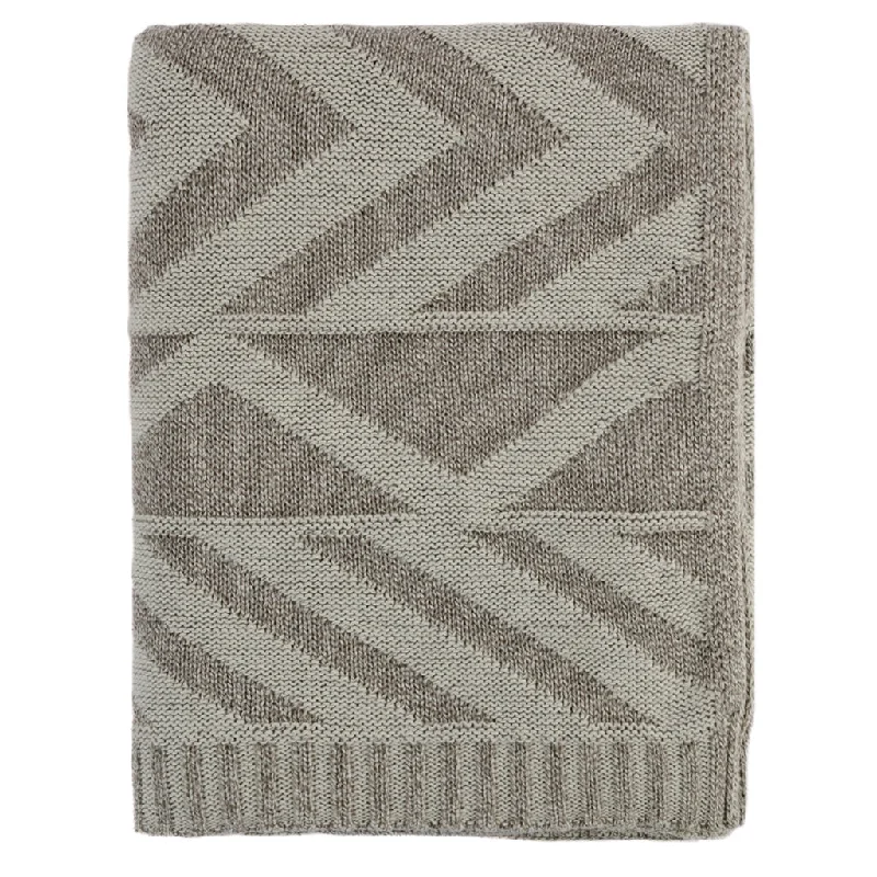 Beige Aztec Throw