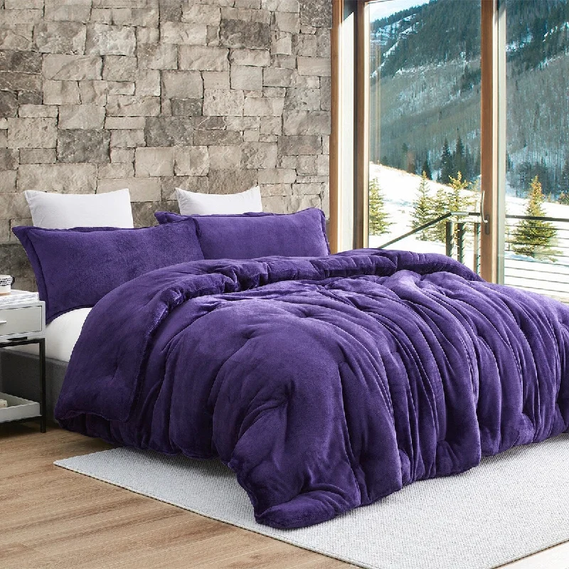 Thicker Than Thick - Coma Inducer® Oversized Comforter Set - Standard Plush Filling - Parachute Purple