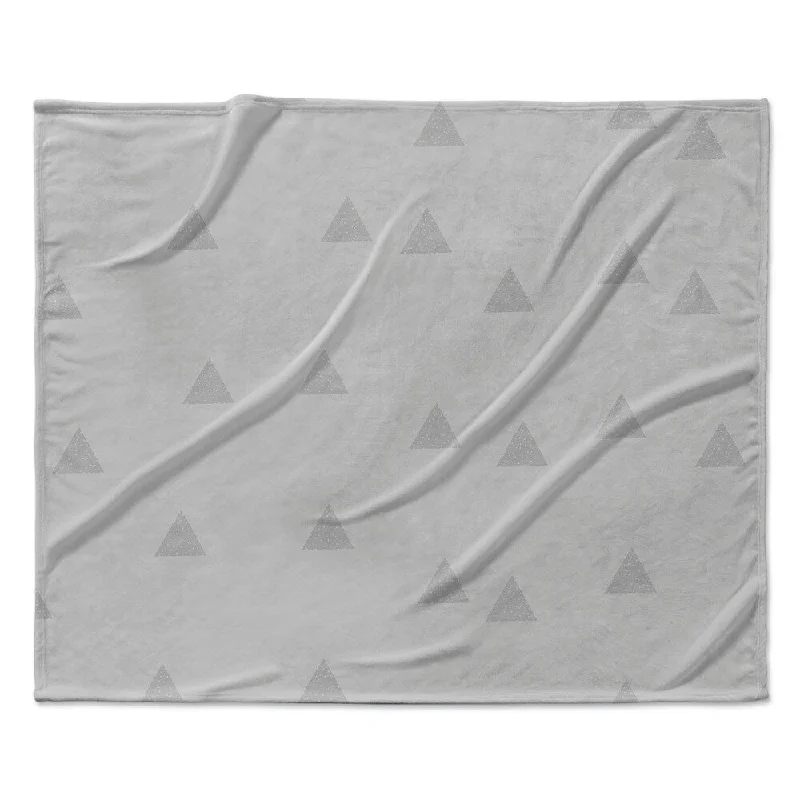 TRIANGLE GREY Ultra Soft Baby Blanket By Kavka Designs - 40X30