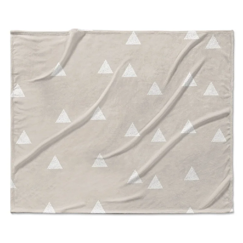 TRIANGLE NEUTRAL Ultra Soft Baby Blanket By Kavka Designs - 40X30