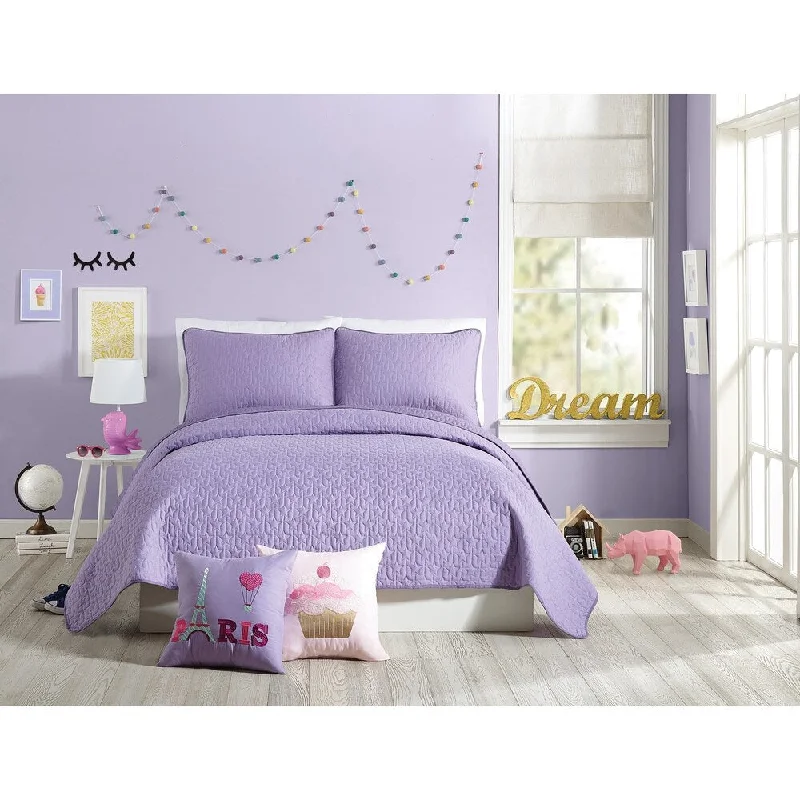 Urban Playground Coty Purple Quilt Set