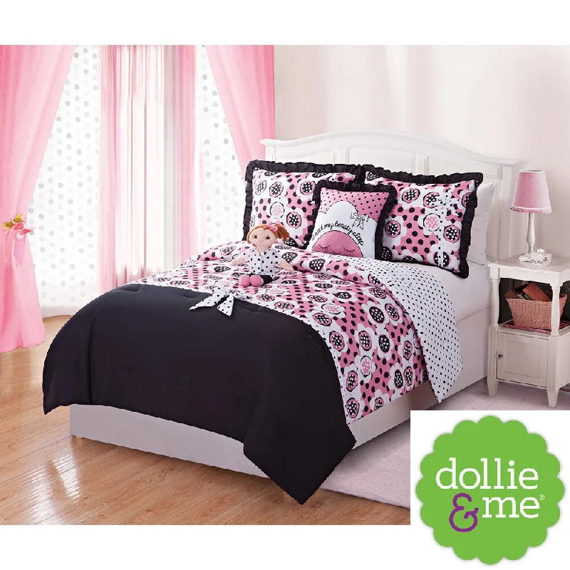 VCNY Dollie & Me 5-piece Reversible Comforter Set - Pink