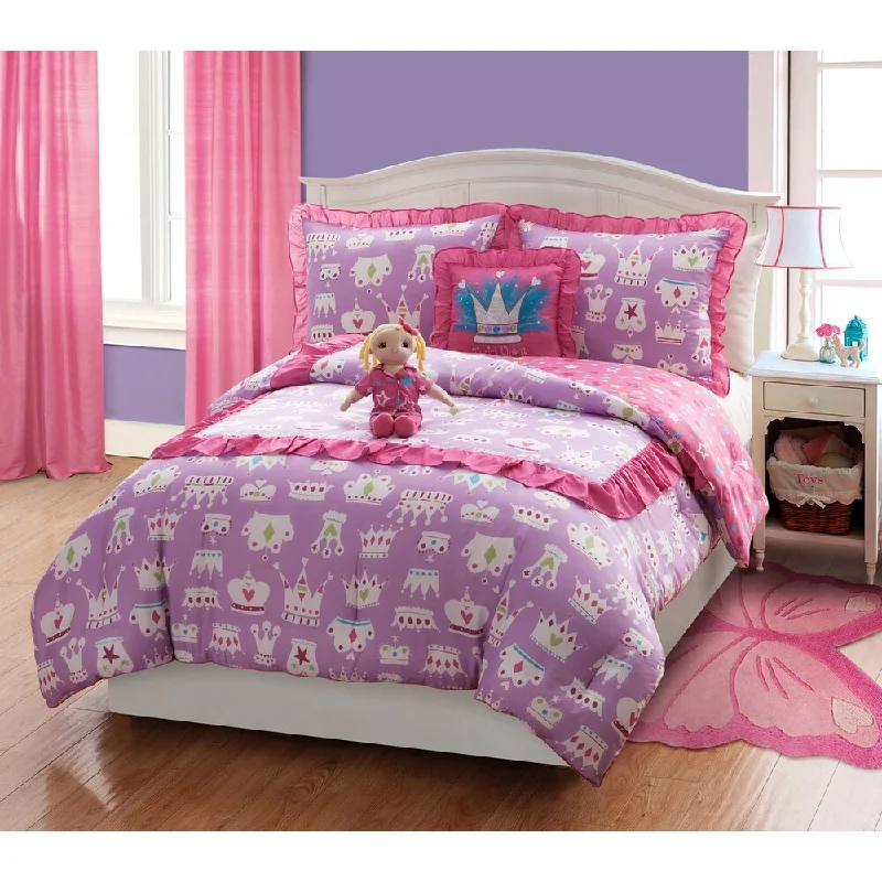 VCNY Dollie & Me Princess 5-piece Reversible Comforter Set