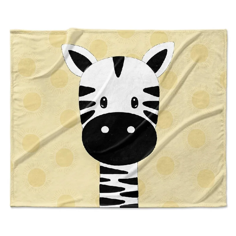 ZEBRA YELLOW Ultra Soft Baby Blanket By Kavka Designs - 40X30