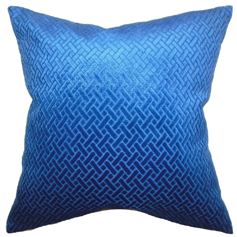 Brielle Solid Euro Sham Blue Velvet