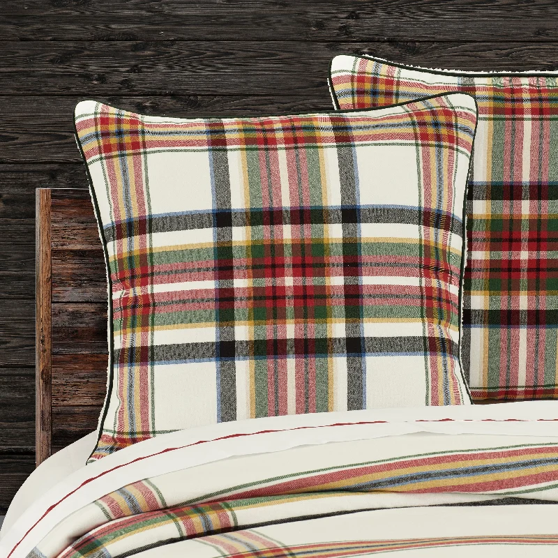 Christopher Plaid Euro Sham