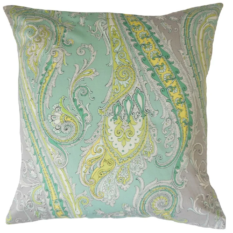 Efharis Paisley Euro Sham Zinc